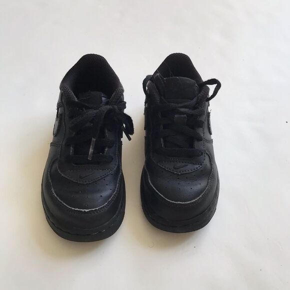 Nike black Air Force 1 EUC size 9 - Picture 4 of 8